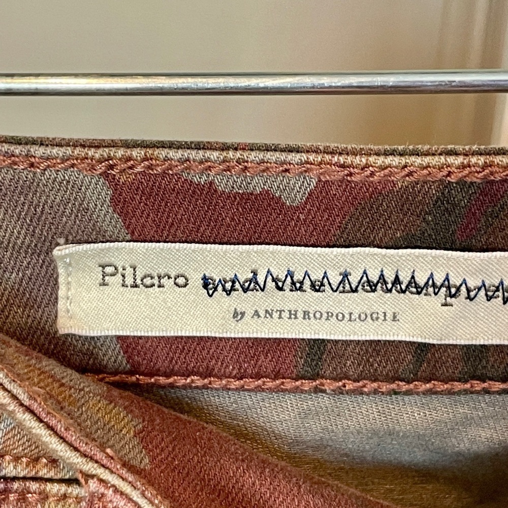 Anthropologie NWT 28 Pilcro and the Letterpress high rise slim floral jeans - Picture 5 of 8